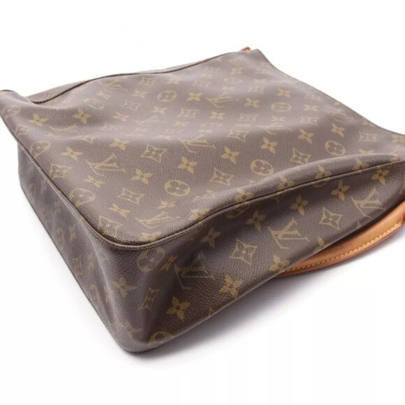LOUIS VUITTON Looping GM Shoulder Bag M51145 Monogram canvas Brown Used Women LV - Picture 6 of 11